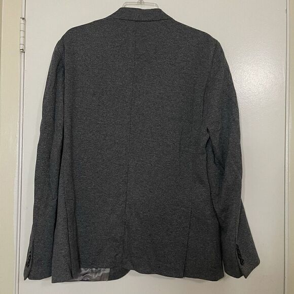NWOT TED BAKER Gray knit Blazer casual jacket double button size 40R - Picture 4 of 7